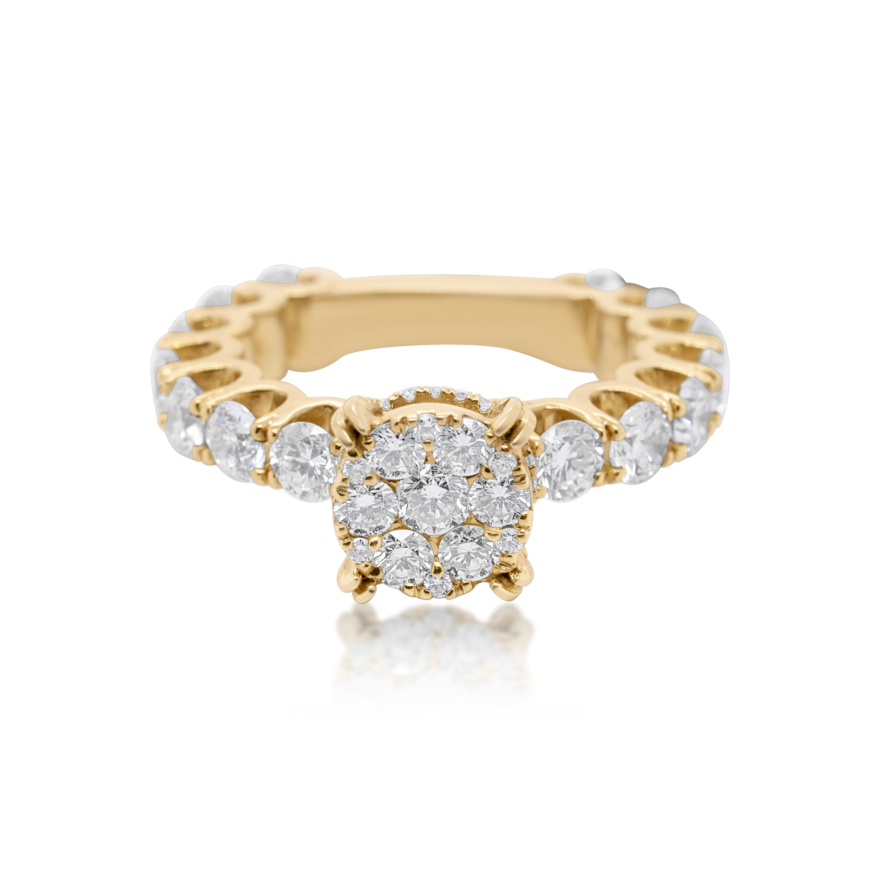 Diamond Ring 3.50 ct. 14K Yellow Gold